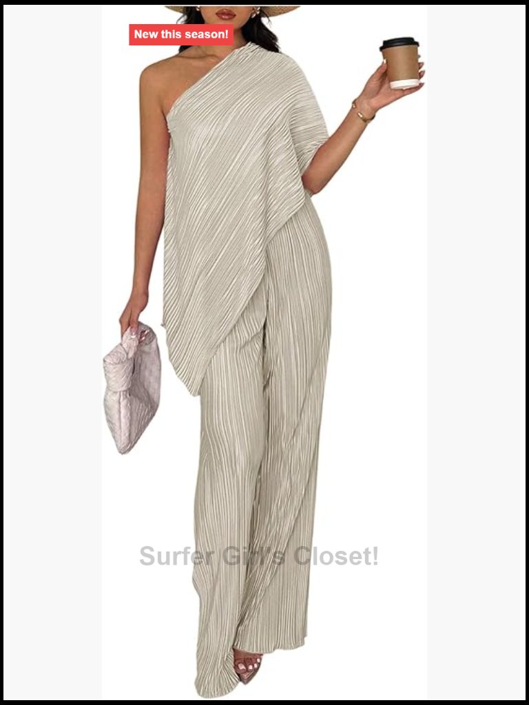 Off Shoulder T Shirt And Long Pants 2 Piece Set Summer Outfit